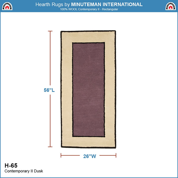 Minuteman H-65 Dusk Contemporary II Rectangular Rug