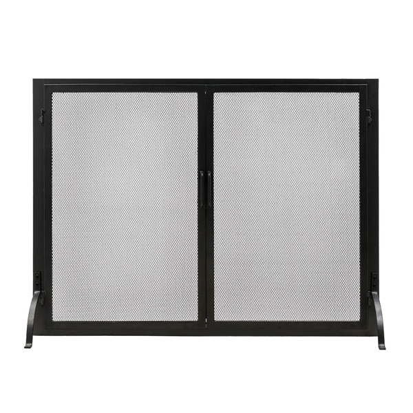 Minuteman S-63L 44x33 Inch Classic Flat Fireplace Screen with Doors