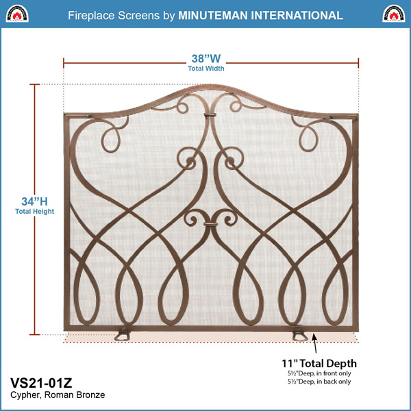 Minuteman VS21-01Z Roman Bronze Cypher Flat Screen