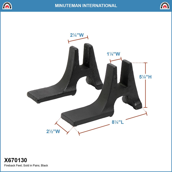 Minuteman X670130 Fireback Supports