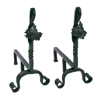 Minuteman AND-04 Maple Leaf Andirons