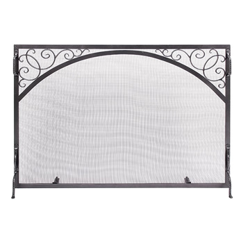 Minuteman GS-4433 44x33 Inch Sterling Flat Fireplace Screen