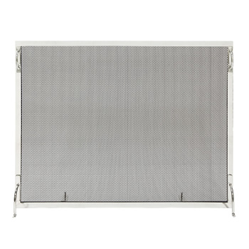 Minuteman SSM-3830NP 38x30 Inch Montreal Polished Nickel Fireplace Screen