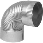 Galvanized 90 Degree Stove Pipe Elbow